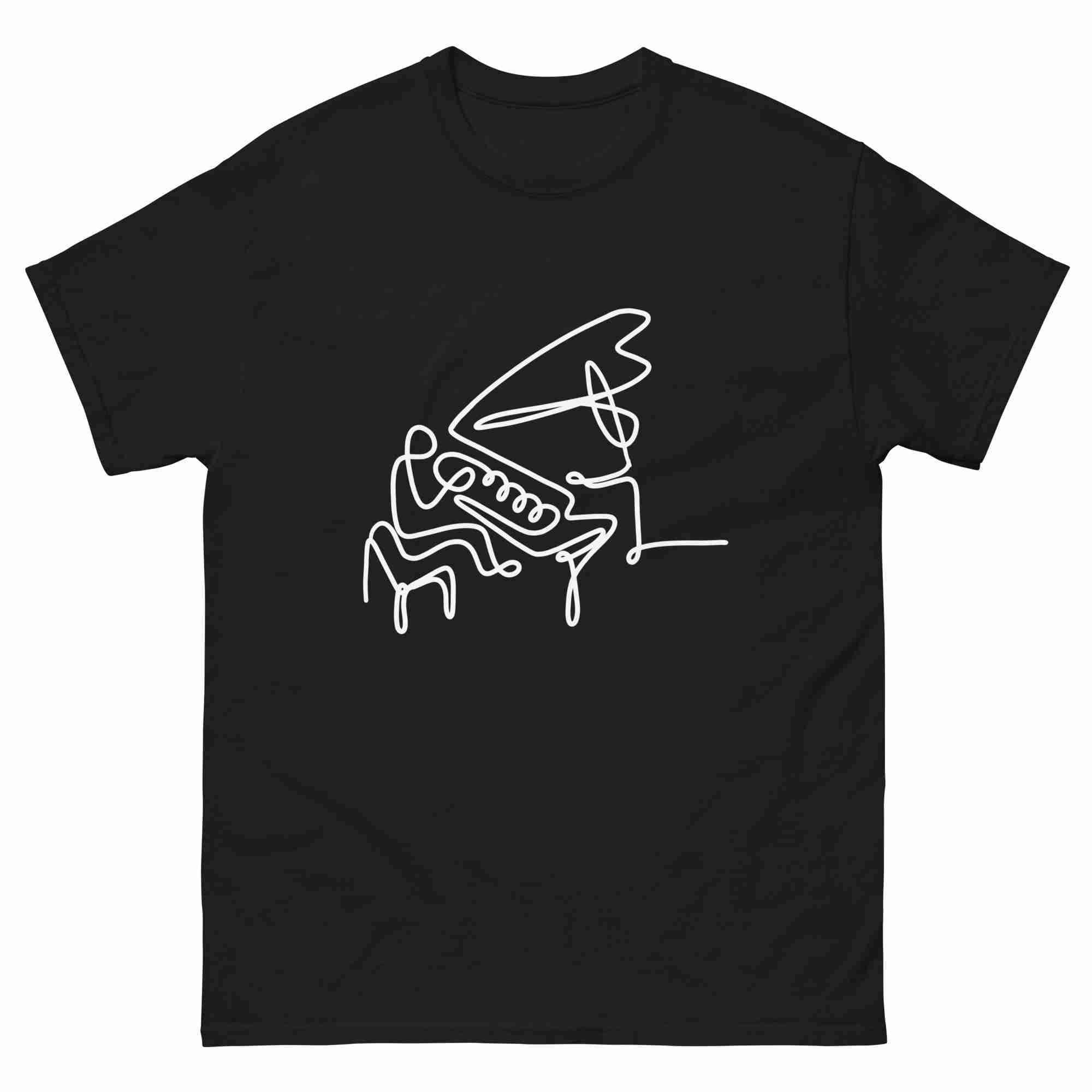 Piano Doodle Design T-Shirt