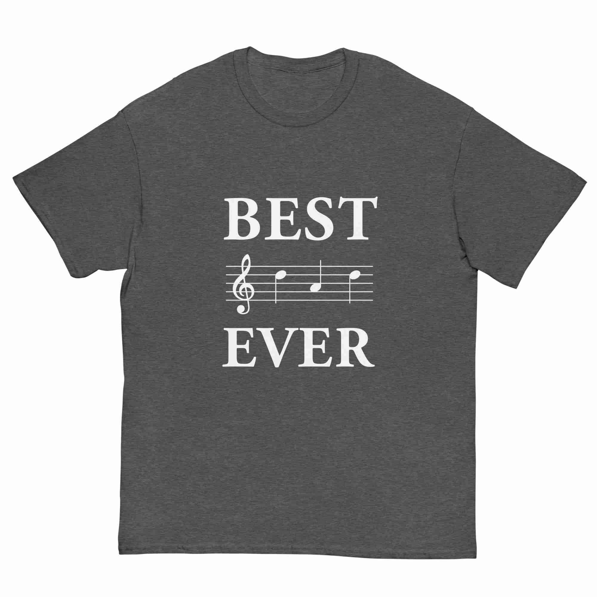 Best Dad Ever Music Notes T-Shirt - Image 5